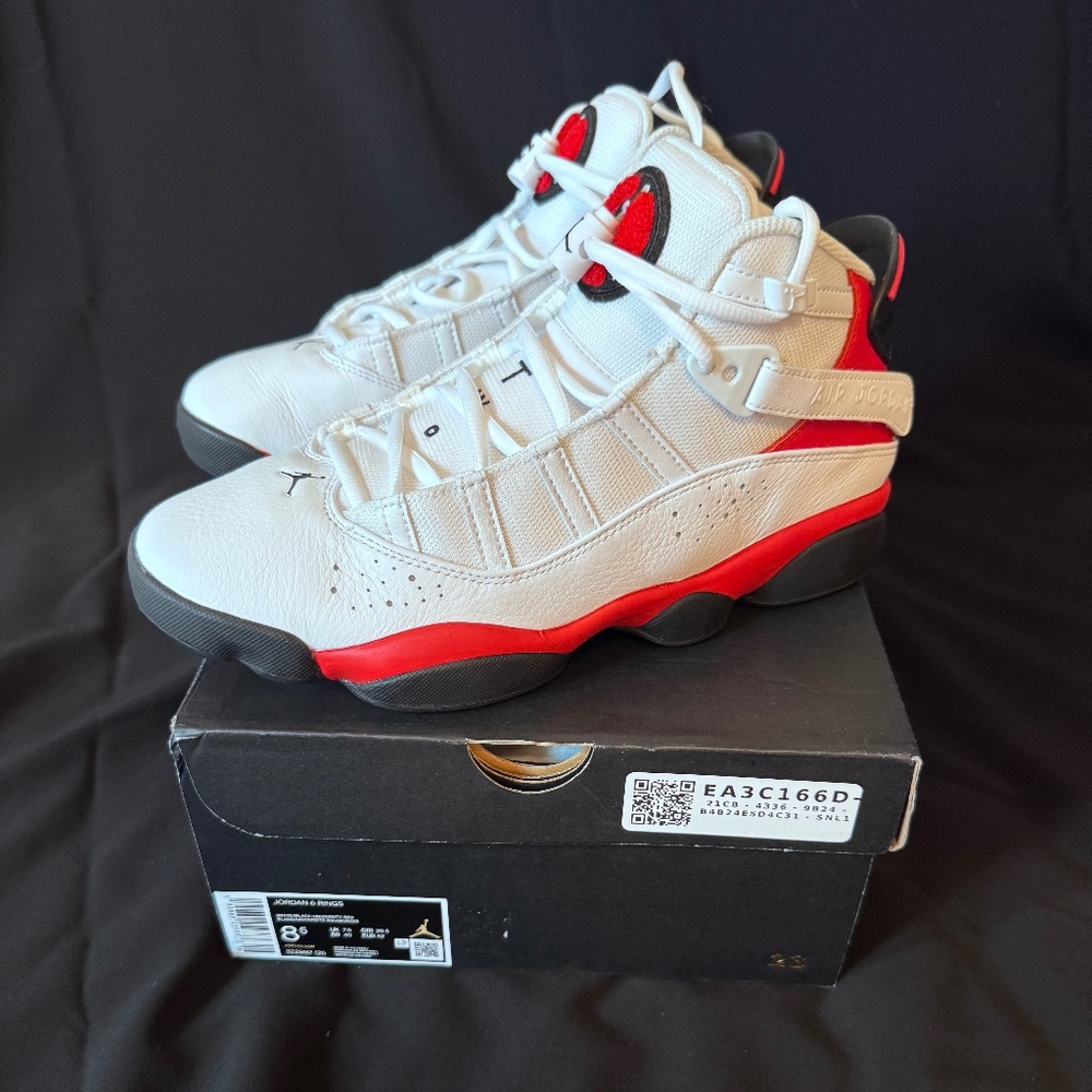 Nike Air Jordan 6 Rings Cherry Retro Basketball Shoes Men’s 8.5 New in Box
